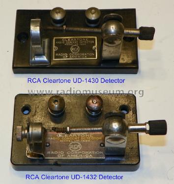 Cleartone Crystal Detector Model UD 1430; RCA RCA Victor Co. (ID = 1476909) Bauteil