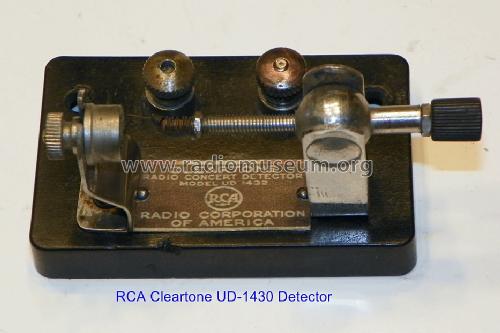 Cleartone Crystal Detector Model UD 1432; RCA RCA Victor Co. (ID = 1476913) Radio part