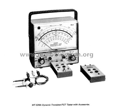 Dynamic Transistor/ FET Tester WT-524A; RCA RCA Victor Co. (ID = 2656777) Equipment