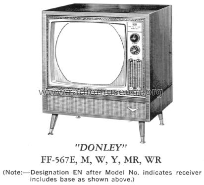 FF-567MR 'Donley' Ch= CTC16B; RCA RCA Victor Co. (ID = 1555350) Television