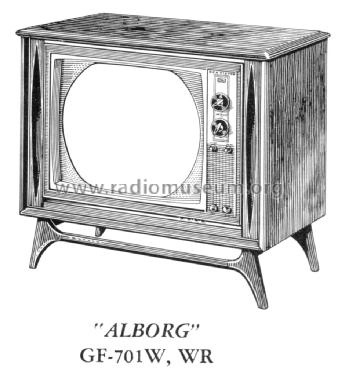 GF-701W 'Alborg' Ch= CTC16E; RCA RCA Victor Co. (ID = 1556344) Television