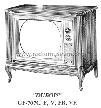 GF-707V 'Dubois' Ch= CTC16E; RCA RCA Victor Co. (ID = 1557635) Television