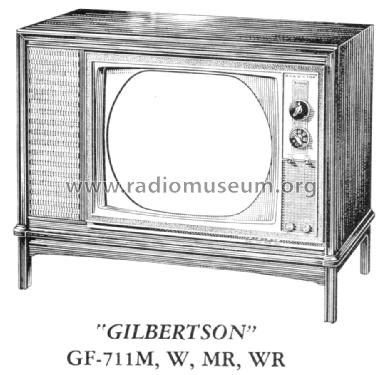 GF-711WR 'Gilbertson' Ch= CTC16F; RCA RCA Victor Co. (ID = 1557646) Television