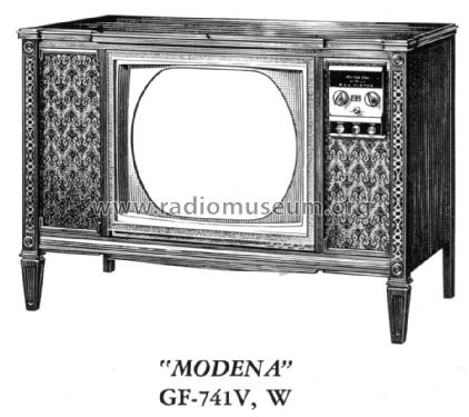 GF-741V 'Modena' Ch= CTC16L; RCA RCA Victor Co. (ID = 1558316) Television