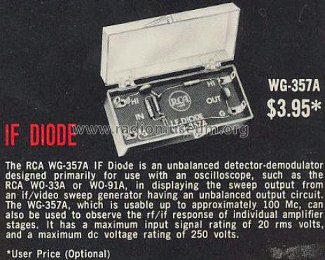 IF Diode WG-357-A; RCA RCA Victor Co. (ID = 498823) Equipment