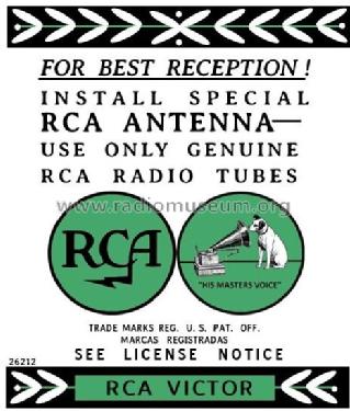 K80 Ch= RC-415C; RCA RCA Victor Co. (ID = 2920274) Radio