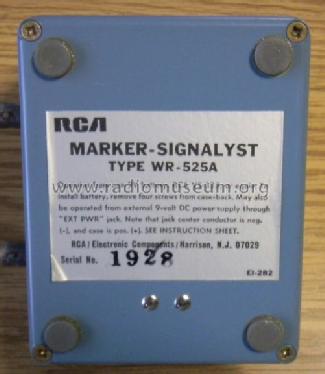 Marker-Signalyst WR-525A; RCA RCA Victor Co. (ID = 1190994) Equipment