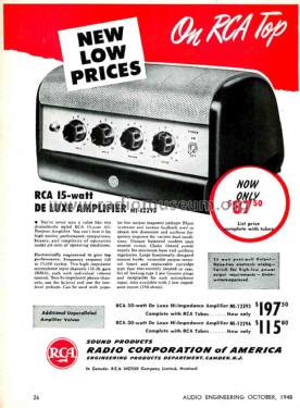 MI-12293 ; RCA RCA Victor Co. (ID = 1792326) Ampl/Mixer