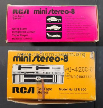 Mini Stereo 8 Car Tape Stereo 12 R 500; RCA RCA Victor Co. (ID = 2971406) Reg-Riprod