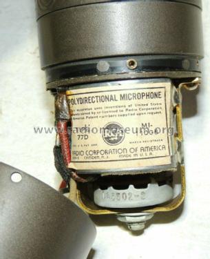 Polydirectional Microphone 77-D MI-11006; RCA RCA Victor Co. (ID = 2632904) Microphone/PU