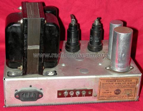 Power Amplifier MI-12238-B; RCA RCA Victor Co. (ID = 1984030) Ampl/Mixer