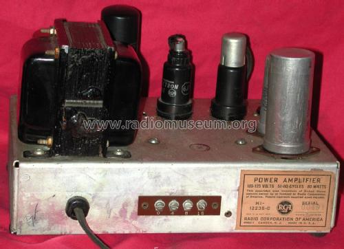 Power Amplifier MI-12238-C; RCA RCA Victor Co. (ID = 1984155) Ampl/Mixer