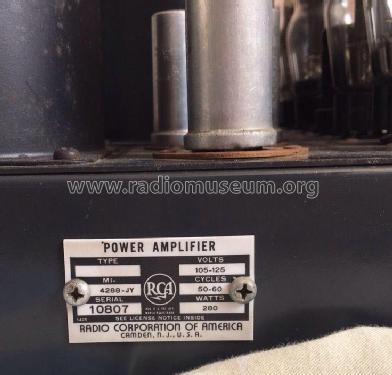 Power Amplifier MI-4288-JY; RCA RCA Victor Co. (ID = 1993718) Ampl/Mixer