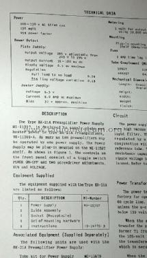 Preamplifier Power Supply BX-21A - MI-11317; RCA RCA Victor Co. (ID = 1842898) Power-S