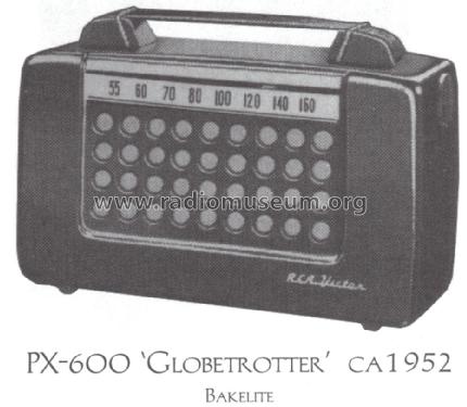 PX600 Globetrotter Ch= RC-1110; RCA RCA Victor Co. (ID = 1521546) Radio