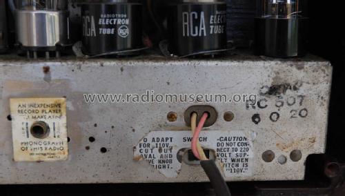 Q121 Ch= RC-507U; RCA RCA Victor Co. (ID = 962285) Radio