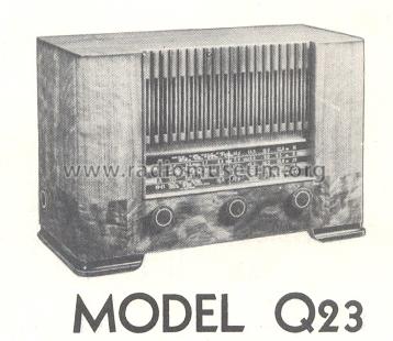 Q23 Ch= RC-592; RCA RCA Victor Co. (ID = 167939) Radio