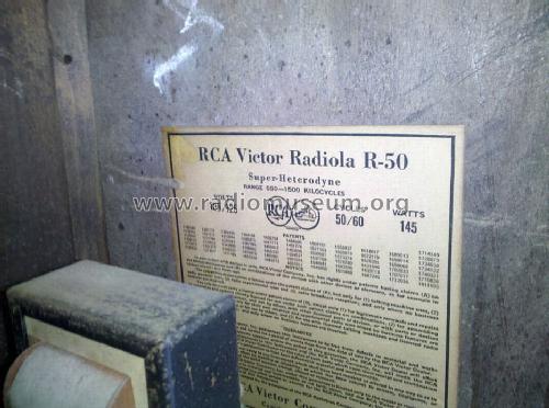 Victor Radiola R-50; RCA RCA Victor Co. (ID = 1032692) Radio