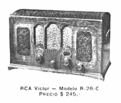 R-28C Ch= R-28-P; RCA RCA Victor Co. (ID = 1544130) Radio