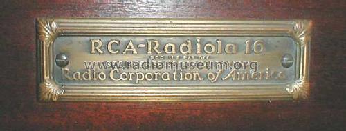 Radiola 16 AR-924; RCA RCA Victor Co. (ID = 309280) Radio