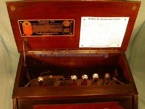 Radiola 20; RCA RCA Victor Co. (ID = 106795) Radio