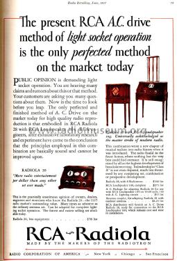 Radiola 28 AR-920; RCA RCA Victor Co. (ID = 1792441) Radio