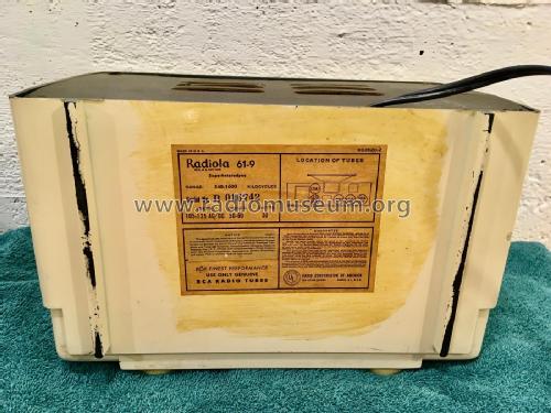 Radiola 61-9 Ch= RC-1034; RCA RCA Victor Co. (ID = 2568783) Radio