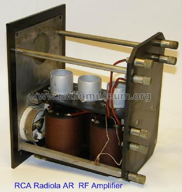 Radiola AR Preamp; RCA RCA Victor Co. (ID = 1759223) HF-Verst.