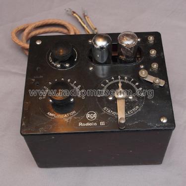 Radiola III AR-805 Type RI ; RCA RCA Victor Co. (ID = 2119921) Radio