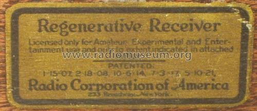 Radiola III AR-805 Type RI ; RCA RCA Victor Co. (ID = 566390) Radio