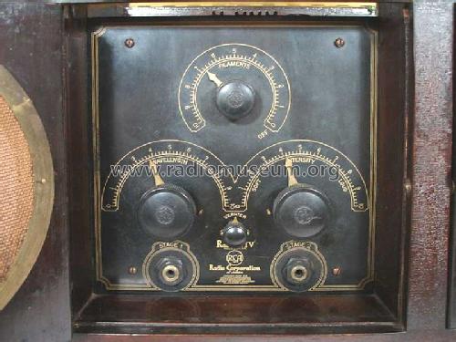 Radiola IV ; RCA RCA Victor Co. (ID = 305883) Radio