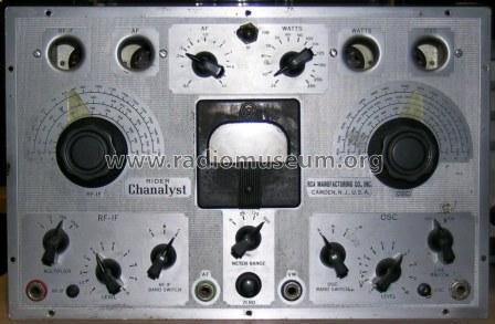 RCA-Rider Chanalyst 162; RCA RCA Victor Co. (ID = 858096) Ausrüstung