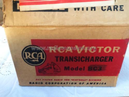 Transicharger Super All Transistor BC-3, RK-222 Ch= RC-1187; RCA RCA Victor Co. (ID = 2317517) Radio