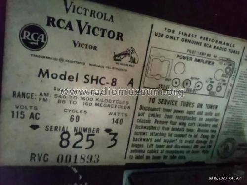 SHC-8A Ch= RC-1155AX + RS-171; RCA RCA Victor Co. (ID = 2924669) Radio