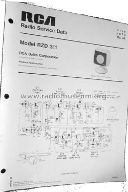 Solid State AM Clock Radio RZD 311Y Sculpture White; RCA RCA Victor Co. (ID = 2956352) Radio