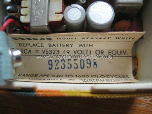 Solid State RZG344Y; RCA RCA Victor Co. (ID = 2512474) Radio