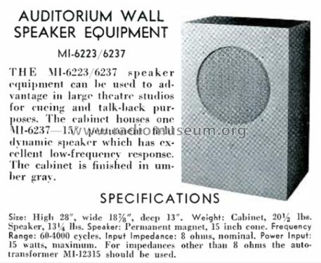 Speaker Mechanism MI-6237; RCA RCA Victor Co. (ID = 2338875) Speaker-P