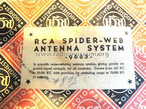 Spider-Web Antenna System 9685; RCA RCA Victor Co. (ID = 1844742) Antenna