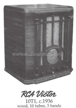 T10-1 ; RCA RCA Victor Co. (ID = 1464593) Radio
