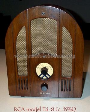 T4-8 ; RCA RCA Victor Co. (ID = 266566) Radio