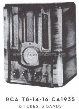 T8-16 ; RCA RCA Victor Co. (ID = 1569963) Radio
