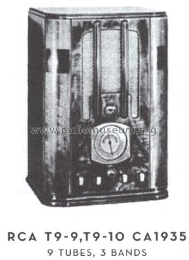 T9-9 ; RCA RCA Victor Co. (ID = 1569967) Radio