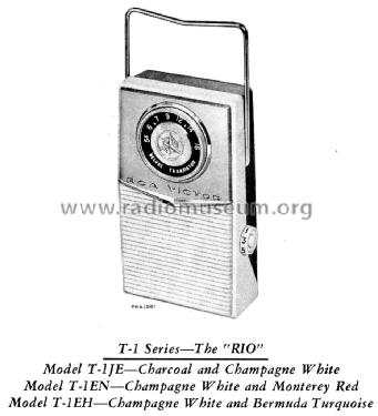 T-1JE 'The RIO' Ch= RC-1189; RCA RCA Victor Co. (ID = 1680940) Radio