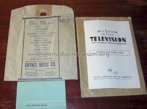 TA169 Ch= KCS43 & Ch= RK135D; RCA RCA Victor Co. (ID = 1341486) TV Radio