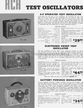 Test Oscillator 153; RCA RCA Victor Co. (ID = 1089175) Equipment