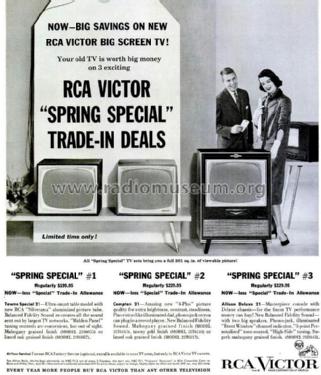 Towne Special 21 21S6055; RCA RCA Victor Co. (ID = 1164046) Television