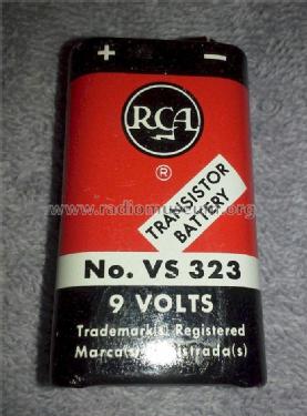 Transistor Battery - 9 Volts VS 323; RCA RCA Victor Co. (ID = 1732998) Power-S