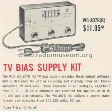 TV Bias Supply Kit WG-307-B ; RCA RCA Victor Co. (ID = 498831) Equipment