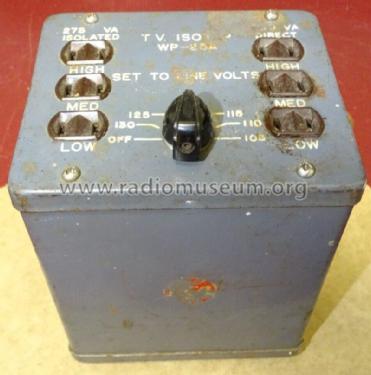 TV Isotap WP-25A; RCA RCA Victor Co. (ID = 3018848) Equipment