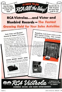 Victrola U-112 Ch= RC-341C; RCA RCA Victor Co. (ID = 1810839) Radio